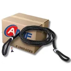 Kit 06 Cordão Nylon Preto P/ Óculos  Ajustável Conforto e Segurança