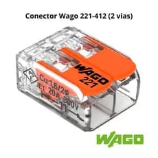Kit 10 Conector WAGO 221-412 2 Vias 32A Emenda Rápida