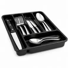 Porta Talheres para Gaveta Organizador 5 Divisórias Cozinha Utensílios