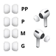 Borrachinha AirPods Pro 1 e 2 Geração Silicone com Tela Protetora Par