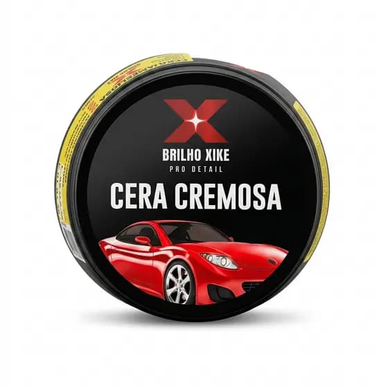 Cera Cremosa Automotiva Carnaúba 200g Brilho Intenso