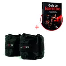 Par Caneleira Tornozeleira de Peso 5 kg Profissional WON Preto Treinar em Casa Academia Funcional