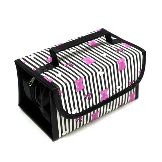 Necessaire Organizador de Cosméticos Maquiagem Viagem com Compartimentos Removíveis