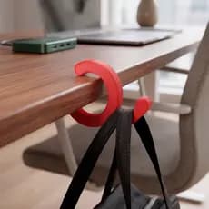 Kit 3 Suporte de Mesa para Bolsa Multifuncional Escritório Sob A Escrivaninha Bolsa De Mão/Porta-Mochila