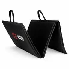Colchonete Dobrável Alta Densidade D80 117x50x2cm Tapete De Ginástica Funcional Cor Preto Academia Yoga