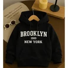 Moletom Canguru Capuz Bolso Blusa de Frio Feminino Masculino Unissex Algodão Brooklyn NY