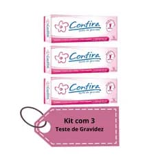 Kit com 3 Teste de Gravidez Fitinha Confira - Sanfarma