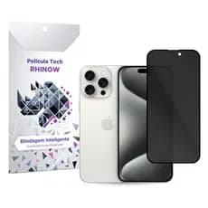 Película de Privacidade Tech para iPhone 15 Pro Max - Rhinow