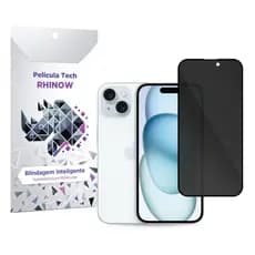 Película de Privacidade Tech para iPhone 15 - Rhinow