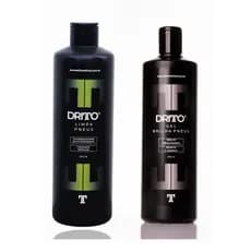Kit Restauração do Pneu - Limpa Pneus e Borrachas Dritto 500ml Refil + Gel Brilha Pneus Pretinho 500