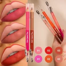 Lápis Labial Contorno 2 em 1 Nude vermelho rosa macio delineador lips Longa Duração Alta Pigmentação