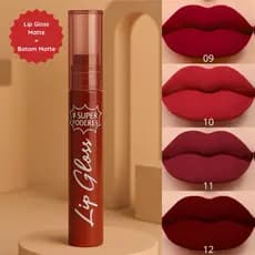 Batom Líquido Vermelho 24H Matte Escuro Longa Duração Lábios Boca Barato Maquiagem
