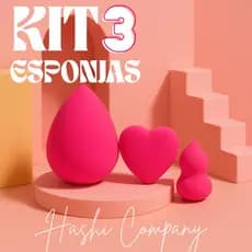 Conjunto de Esponjas Ovos Gota Maquiagem Beleza Mini kit Úmidas E Secas Creme/Pó Macia Peças