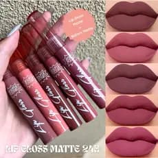 Batom Líquido Matte 24h Nude Longa Duração Rosa Marrom Barato Pigmentado Boca Maquiagem