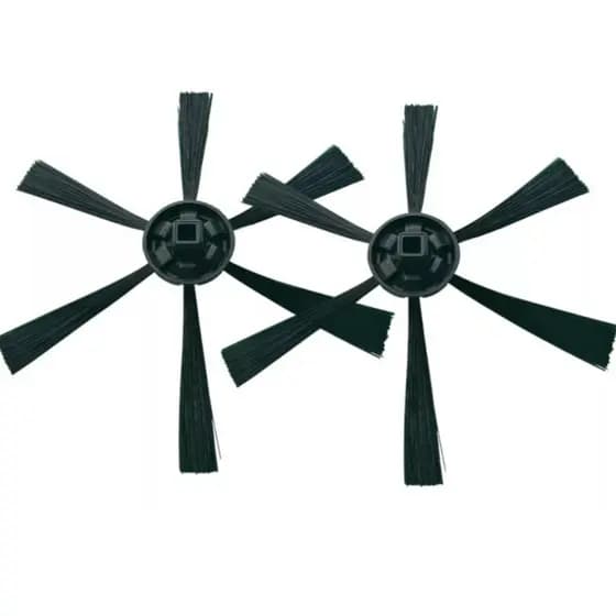 2 Escovas Compatível com Wap Para Robô Aspirador WAP W90 W95 W96 W100 - cor PRETO