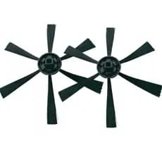 2 Escovas Compatível com Wap Para Robô Aspirador WAP W90 W95 W96 W100 - cor PRETO