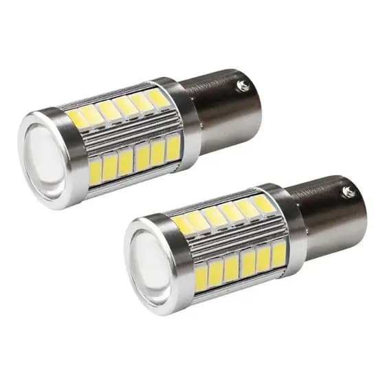 Kit 2 Lampada 33 Led Cree Bay15d BRANCO 2 Polo P21 12V
