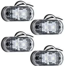 KIT 4 LAMPADA LED MODELO POSIÇÃO LANTERNA BRANCO 12V/24V