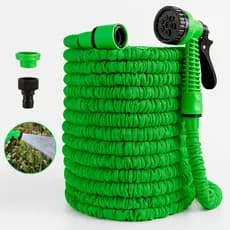 Mangueira Mágica Retrátil Flexível 15m com Revestimento de Metal Nylon Elástica Resistente