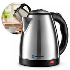 Chaleira Elétrica Inox 1,8L 1000W - Aquecimento Rápido, Fácil Limpeza, Design Moderno e Durável