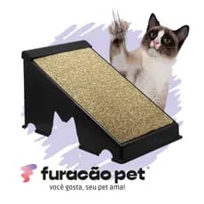 Arranhador Rampa Plástico para Gatos Interativo Anti-Stress Furacão Pet Black