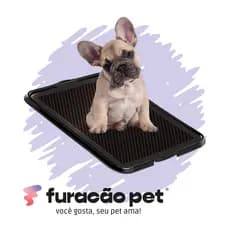 Sanitário Higiênico Lavável para Cães Xixi Fácil Pop Furacão Pet Black