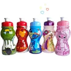 Garrafinha Squeeze infantil decorada, mickey, Sleeve PET 250ML para água, suco, achocolatado, refrigerante etc.