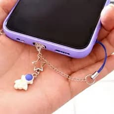 capa protetora anti pó, celular tipo C, Encantos, com pingentes um mais lindo que o outro! Sansusng Apple Motorola