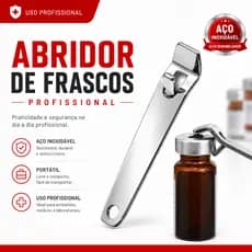 Abridor Portátil Ampolas Toxina Botulínica Botox Aço Inoxidavel Abridor Universal Garrafa Latinha