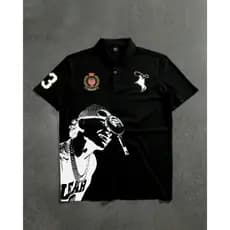 Camiseta Polo Estampada Bradockdan Streetwear Graphic Tees Camisa Respiravel ENVIO IMEDIATO
