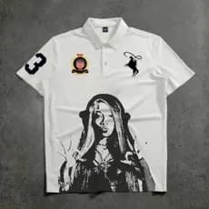 Camiseta Polo Slipmami Estampada Streetwear Graphic Tees Camisa Respiravel ENVIO IMEDIATO