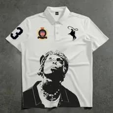 Camiseta Polo Alee Caos Estampada Streetwear Graphic Tees Camisa Respiravel ENVIO IMEDIATO