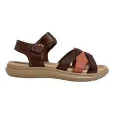 Sandalia Feminina Couro Confortavel Amortecimento Pegada Original