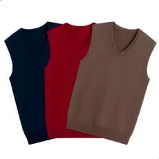 Colete Tricot Masculino Social Inverno Pavani em Lã com Decote V Elegante e Confortável para Looks Formais e Casuais