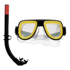 Kit Mergulho Infanto Juvenil Mascára de Mergulho e Snorkel