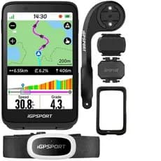 Ciclocomputador com GPS Igpsport Binavi Touch Screen Bundle
