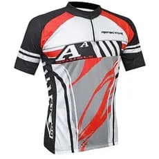 Camisa de Ciclismo Refactor Adventure Preta e Branca