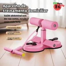 Equipamento auxiliar de abdominais com Ventosas Fortes – Suporte de Pé Treino Fit Doméstico