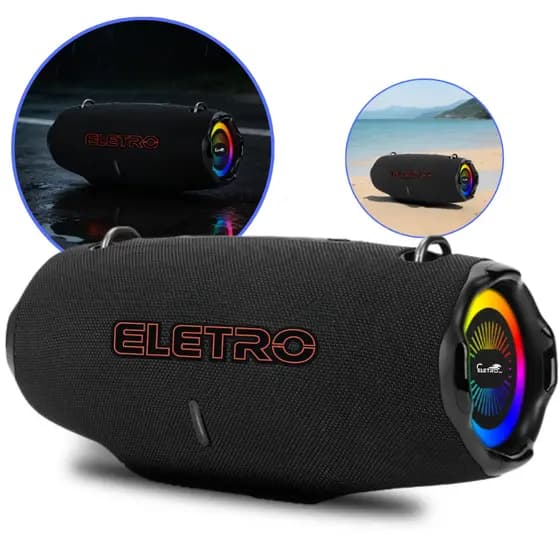 Caixa De Som Bluetooth 500w Graves Potentes Bass Boost Alto Com Alça de ombro Caixa Subwoofer Portatil Tws Alta Potencia