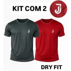 KIT 2 Camisetas Masculina Feminina Academia Dry Fit Masculino Confortável Corrida Casual