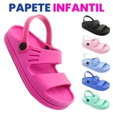 Papete Infantil Menina Sandália Nuvem Babuche Feminina Leve Confortável Estilosa