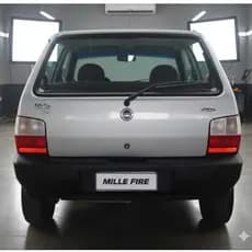 Kit Emblemas Uno Mille Fire Flex Cromado Fiat