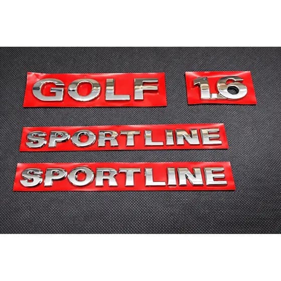 Emblema Traseira Golf 1.6 Sportline Cromado – Logo Volkswagen