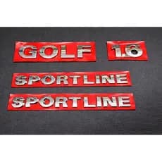 Emblema Traseira Golf 1.6 Sportline Cromado – Logo Volkswagen