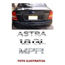 Kit Emblemas Astra Gl 1.8 Mpfi