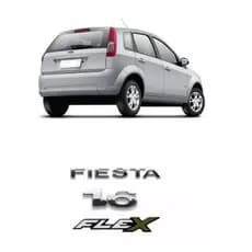Kit Emblemas Fiesta 1.6 Flex Ford – Jogo Completo Traseiro