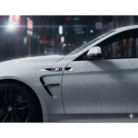 Emblema BMW Lateral Adesivo Resinado Automotivo Autocolante Premium 3D