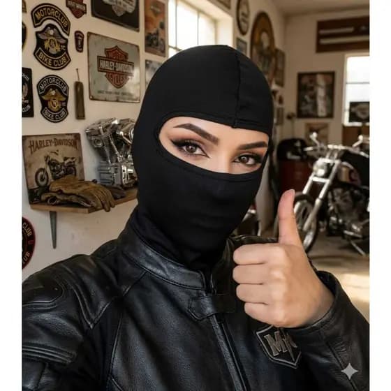 Touca ninja touca balaclava premium proteção contra frio vento motoboy termica mascara unisex moto uv 50+