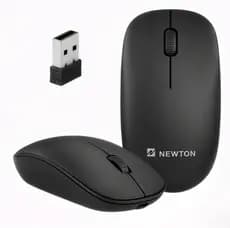 PRETO NMS-007 - Mouse Sem Fio Simples e Discreto