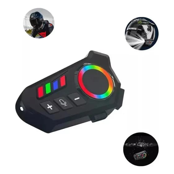 Fone Ouvido Microfone Capacete Motocicleta Bluetooth Ligaç�